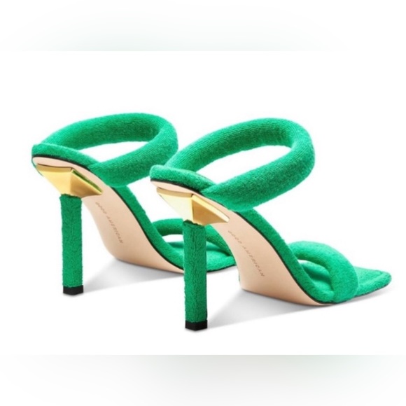 Good American Green Terry Cotton Heels 8 - Picture 6 of 11